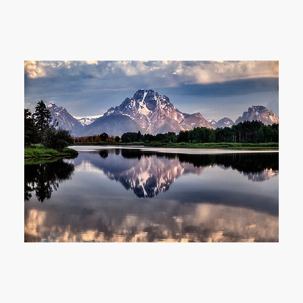 Mt Moran and the Snake River Photographic Print