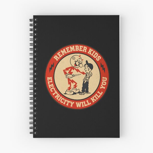Item preview, Electricity Warning Retro Cartoon Style designed and sold by Andrelgado.