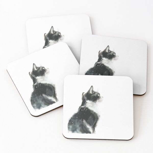 Item preview, Cat | Black & White Cat | Minimal Pet Aesthetic Art designed and sold by Mandayartstudio.