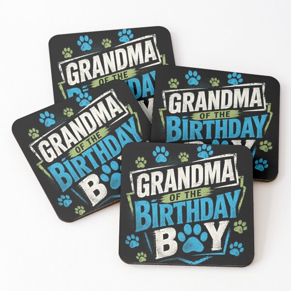Item preview, Grandma Of The Birthday Boy Dog Lover Grandmother Grandson designed and sold by JonesFlora2025.