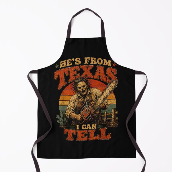 Item preview, Retro He’s From Texas I Can Tell Chainsaw Horror Halloween designed and sold by PugPuppyLife.
