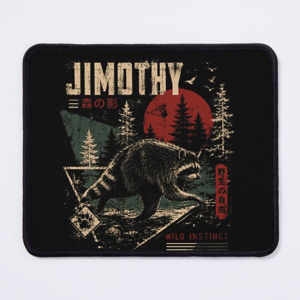 Item preview, Jimothy Wild Instinct Raccoon Wildlife Nature Japanese Animal Lover designed and sold by RetroMini2026.