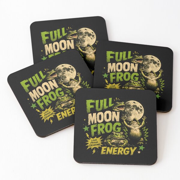 Item preview, Full Moon Frog Energy Frog Lover Amphibian Wildlife designed and sold by HumansStuck12.