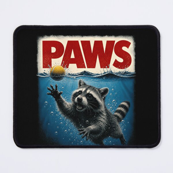 Item preview, Paws Raccoon Movie Parody Swimming Wildlife Fan designed and sold by JonesFlora2025.