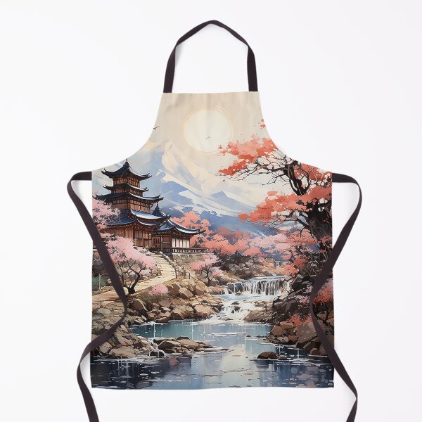 Item preview, Spring’s First Breath - Spring Blossoms In A Mountain Landscape - Watercolor Art - Asian Art designed and sold by CastleBySea.