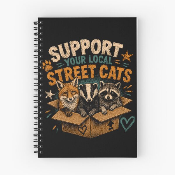 Item preview, Support Your Local Street Cats Community Animal Welfare Feral Cat Rescue designed and sold by RetroMini2026.
