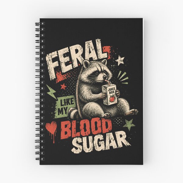 Item preview, Feral Like My Blood Sugar Diabetes Raccoon Humor designed and sold by HumansStuck12.
