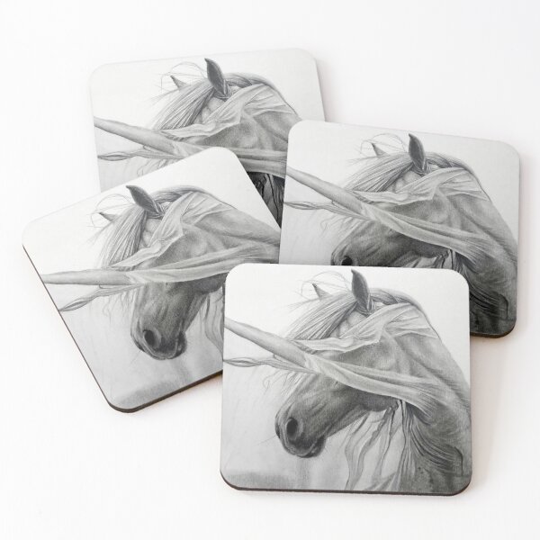 Item preview, Majestic Horse in Wind - Veiled Stallion Realistic Pencil Drawing designed and sold by BoyanVBart.