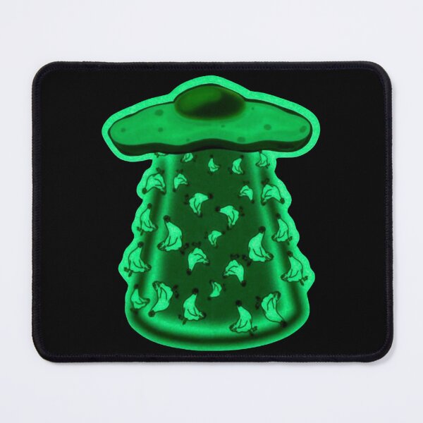 Item preview, Neon Green UFO Chicken Abduction Beam Sci Fi Graphic designed and sold by Oddityorbiit.
