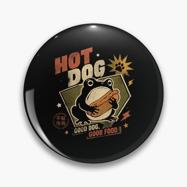 Item preview, Hot Dog Good Dog Good Food Frog Eating Frankfurter Funny Amphibian designed and sold by HumansStuck12.