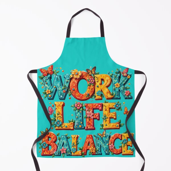 Item preview, Work Life Balance Floral Typography designed and sold by PlengPoomofArts.