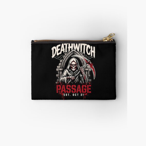 Item preview, Deathwitch Passage T-Shirt | Grim Reaper Halloween Graphic Tee v12 designed and sold by DarylWelsh2024.