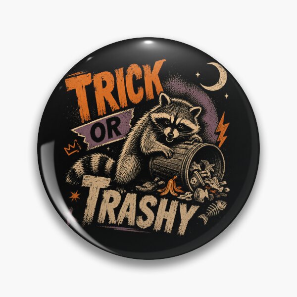 Item preview, Trick Or Trashy Raccoon Halloween Funny Animal Lover designed and sold by JonesFlora2025.