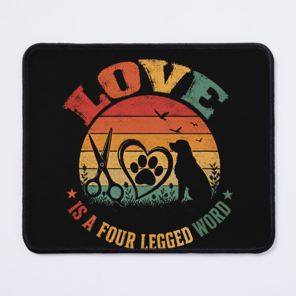 Item preview, Love Is A Four Legged Word Dog Groomer Pet Owner Animal Lover designed and sold by JonesFlora2025.