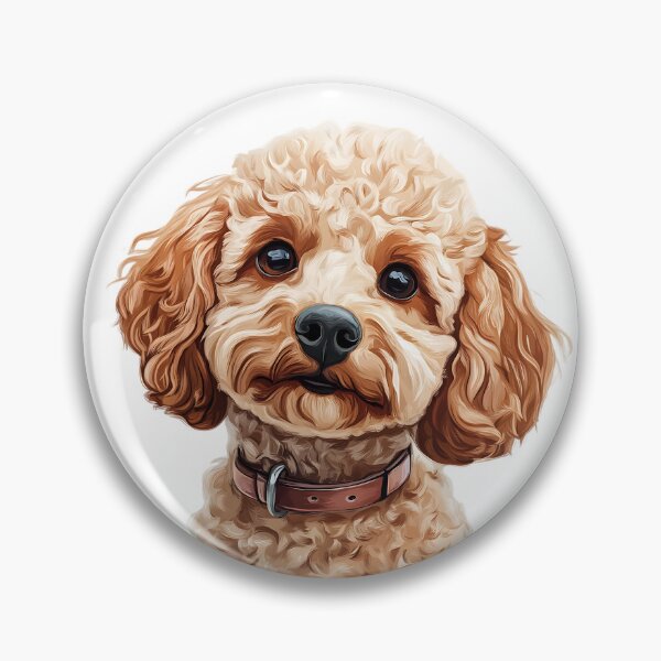 Item preview, Cute Brown Poodle Dog Portrait Illustration designed and sold by Mhop2.