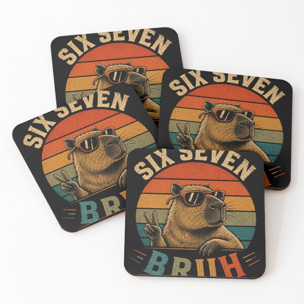 Item preview, Six Seven Bruh Capybara Lover Animal Humor Meme designed and sold by JonesFlora2025.