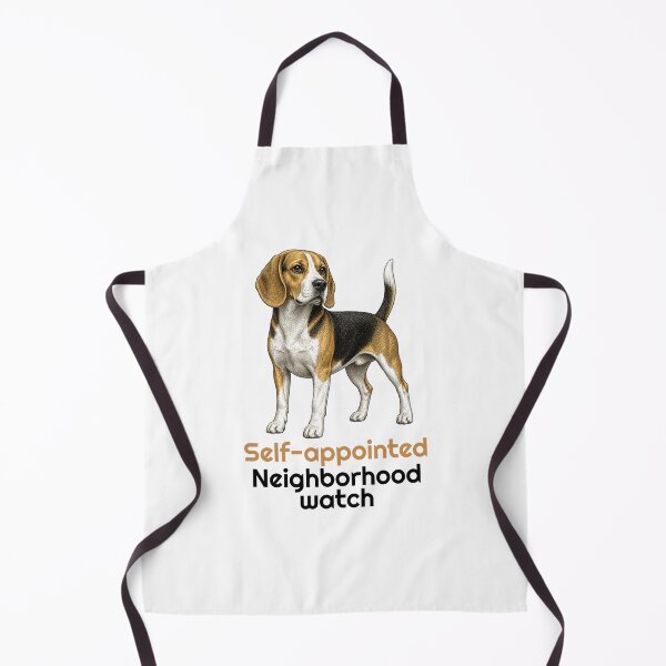 Item preview, Funny Beagle Neighborhood Watch Quote designed and sold by bluesquidink.