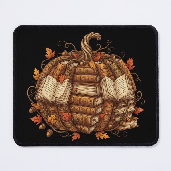 Item preview, Pumpkin Book Stack Autumn Book Lover Halloween Reading designed and sold by CF_VintageDesign.