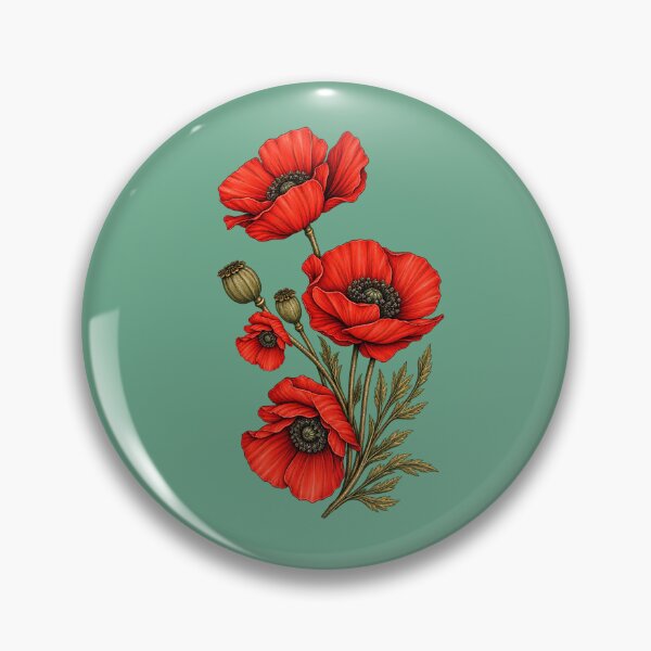 Item preview, Red poppies vector art designed and sold by PatternFariss.