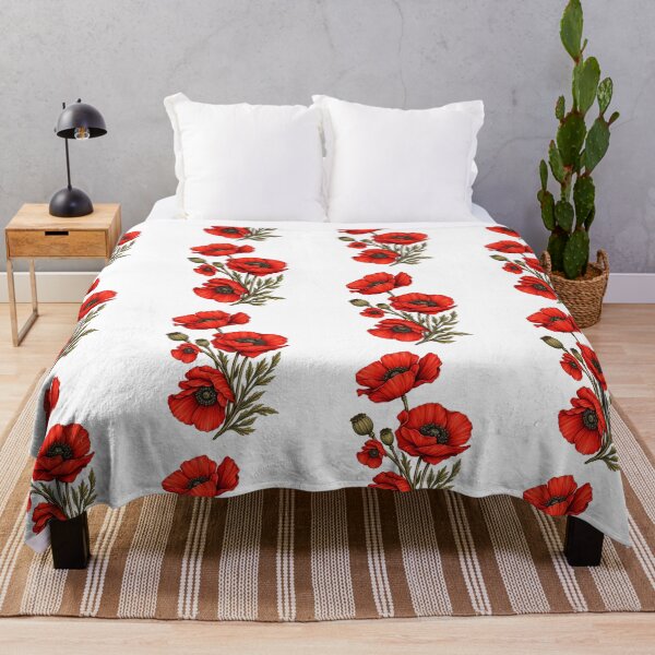 Item preview, Red poppies vector art designed and sold by PatternFariss.