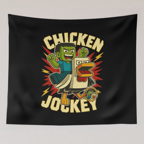 Item preview, Funny Cartoon Chicken Jockey Graphic  designed and sold by MatthewRe90461.