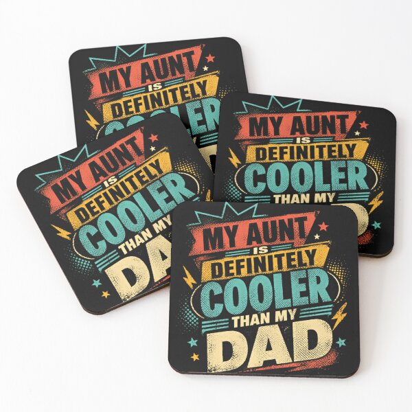 Item preview, My Aunt Is Definitely Cooler Than My Dad Family Humor Niece Nephew designed and sold by JonesFlora2025.