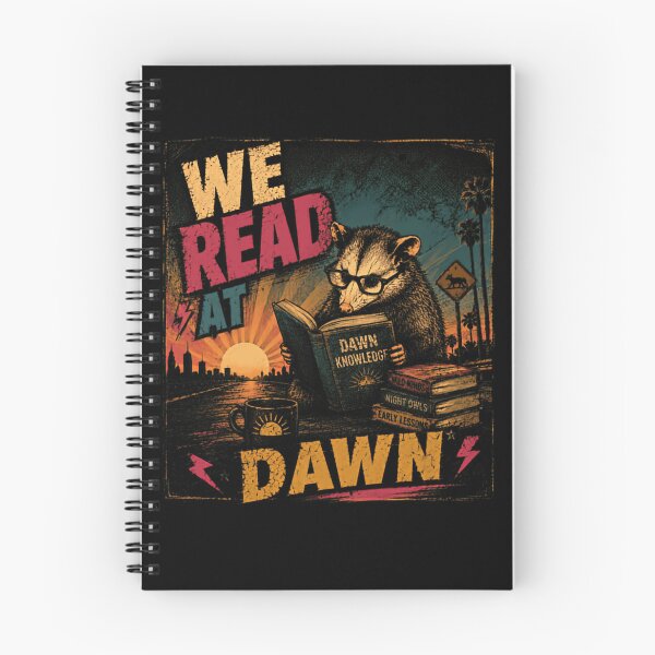 Item preview, We Read At Dawn Opossum Reader Book Lover Morning Knowledge designed and sold by HumansStuck12.