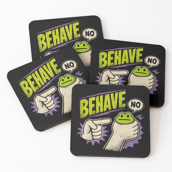 Item preview, Behave No Frog Funny Attitude Amphibian Humor designed and sold by RetroMini2026.