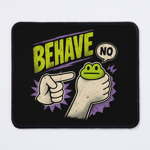 Item preview, Behave No Frog Funny Attitude Amphibian Humor designed and sold by RetroMini2026.