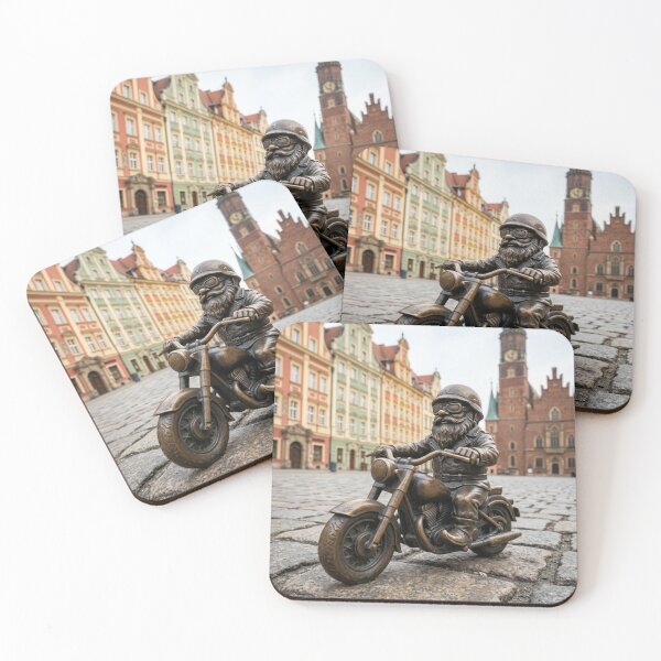 Item preview, Biker Motorcycle Gnome Art Print – Bold Motorcycle Gift, Poland Travel Decor designed and sold by Purrfecta.