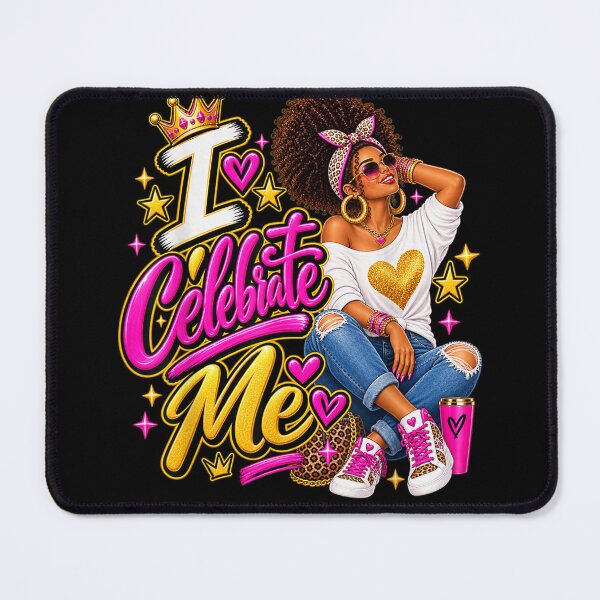 Item preview, I Celebrate Me Queen Self Love Black Woman Confidence designed and sold by leevekaArt.