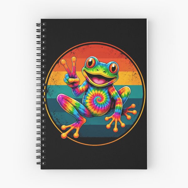 Item preview, Tie Dye Peace Frog Retro Hippie Animal Lover designed and sold by RetroMini2026.