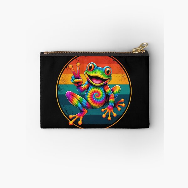 Item preview, Tie Dye Peace Frog Retro Hippie Animal Lover designed and sold by RetroMini2026.