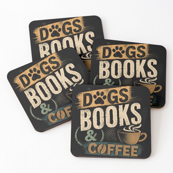Item preview, Dogs Books & Coffee Dog Lover Bookworm Reader Coffee Enthusiast designed and sold by JonesFlora2025.