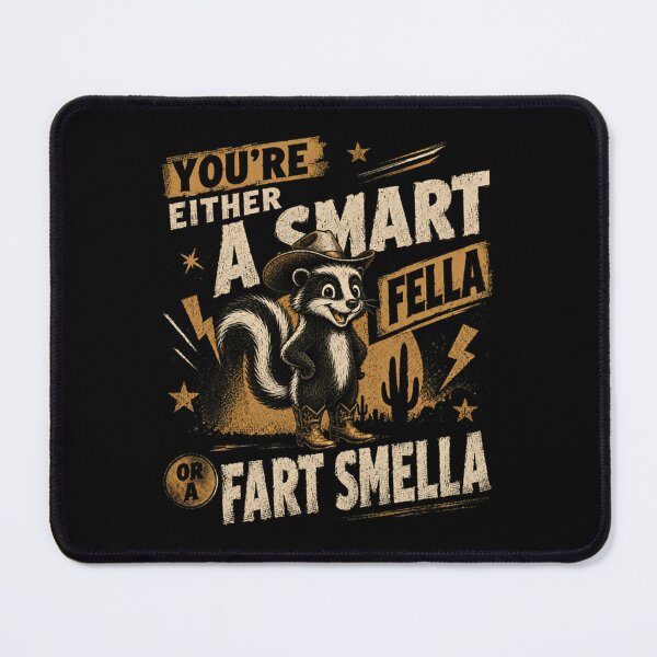 Item preview, You're Either A Smart Fella Or A Fart Smella Funny Skunk Western Humor designed and sold by HumansStuck12.