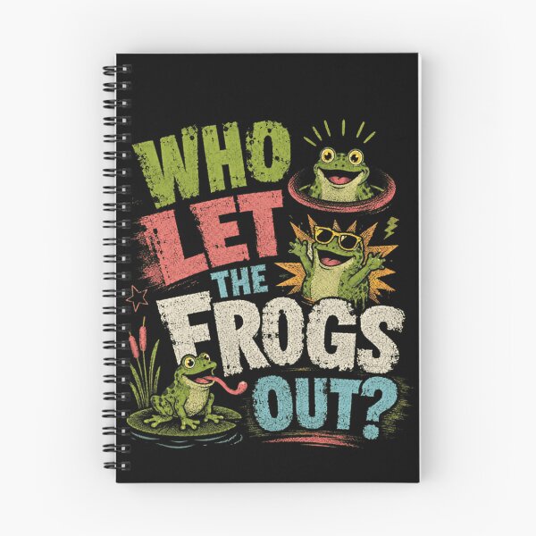 Item preview, Who Let The Frogs Out Frog Lover Amphibian Humor designed and sold by RetroMini2026.