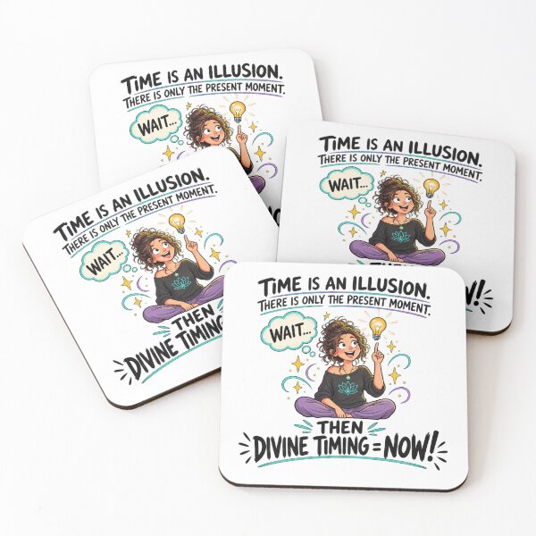 Item preview, Divine Timing Is NOW – Funny Present Moment Spiritual Humor designed and sold by 11-Designs.