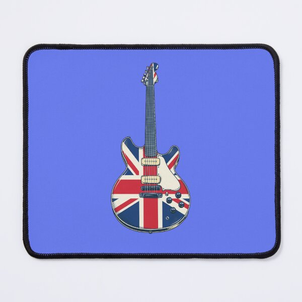 Item preview, Union Jack Guitar designed and sold by GeeklyShirts.