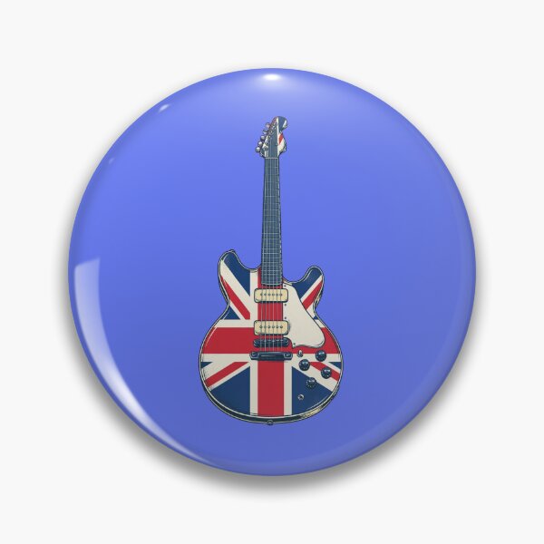 Item preview, Union Jack Guitar designed and sold by GeeklyShirts.