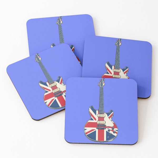 Item preview, Union Jack Guitar designed and sold by GeeklyShirts.