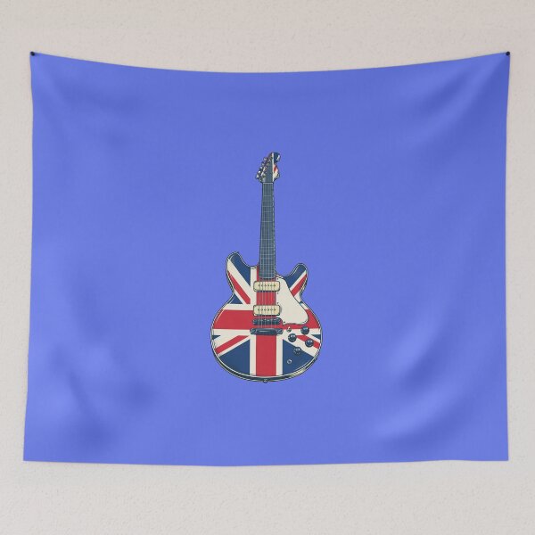 Item preview, Union Jack Guitar designed and sold by GeeklyShirts.