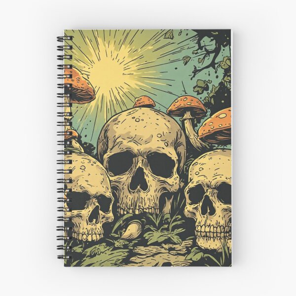 Item preview, Skulls an mushrooms 2 designed and sold by Kari's shop.