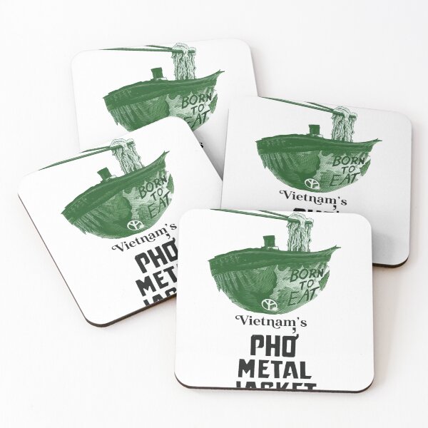 Item preview, Pho Metal Jacket Born To Eat  designed and sold by MELIAIAMOND.
