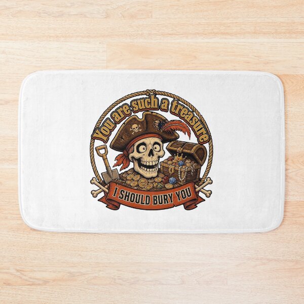 Item preview, You Are Such A Treasure I Should Bury You Pirate Skull T-Shirt – Funny Sarcastic Pirate Humor Joke designed and sold by FestivityFinds.
