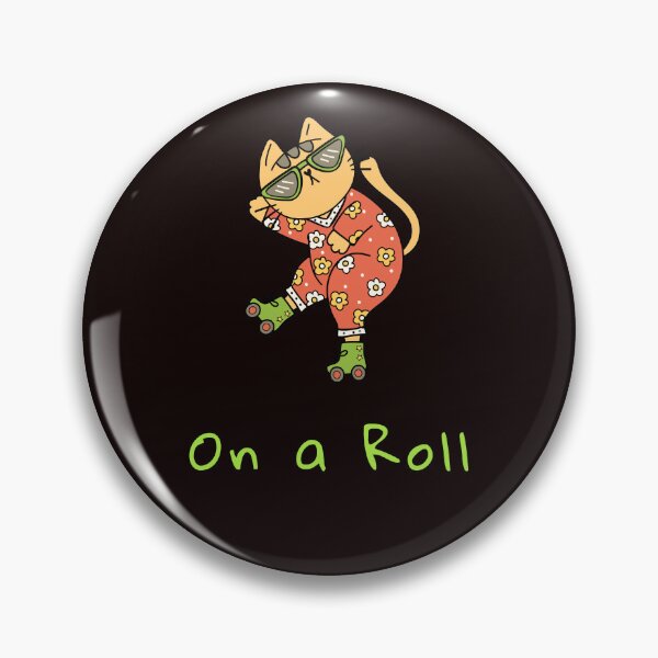 Item preview, On a Roll | Funny Roller Skating Cat | Cat Lover Gift designed and sold by ContigoART.