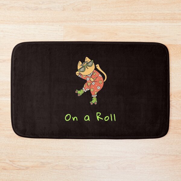 Item preview, On a Roll | Funny Roller Skating Cat | Cat Lover Gift designed and sold by ContigoART.