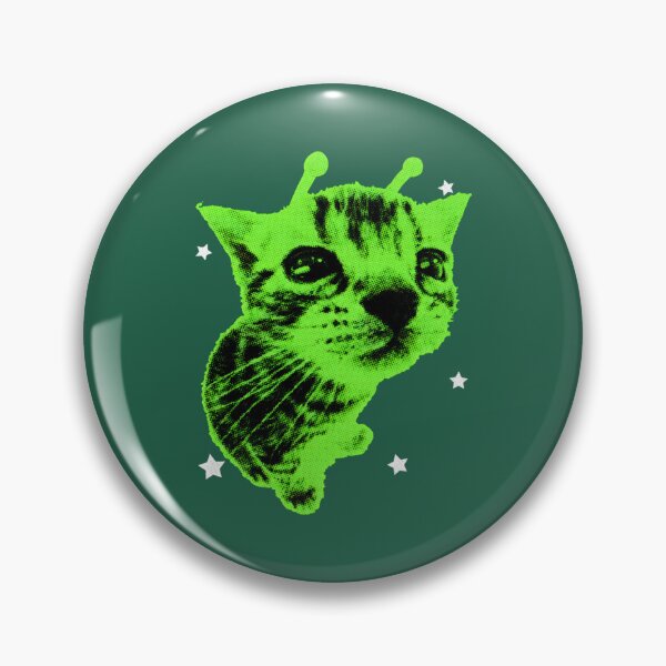 Item preview, Alien Green Cat Space Meme designed and sold by BenyaminMc.