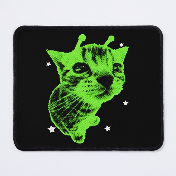 Item preview, Alien Green Cat Space Meme designed and sold by BenyaminMc.