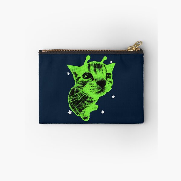 Item preview, Alien Green Cat Space Meme designed and sold by BenyaminMc.