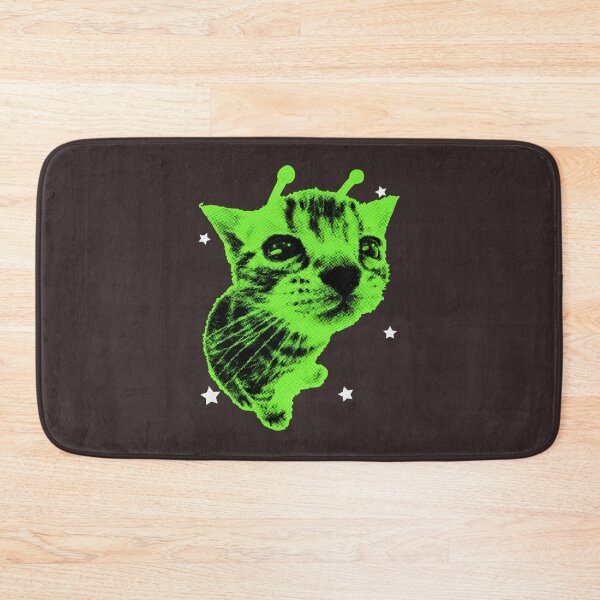 Item preview, Alien Green Cat Space Meme designed and sold by BenyaminMc.